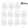 car dvr Gift Wrap 10Pcs Transparent Cube Box Clear Candy Treat Plastic Packing For Baby Shower Wedding Birthday Party 10X10X10Cm Drop Delive Dhbya