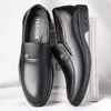 Dress Shoes 2022 Men Summer Leather Shoes Pointed Toe Quality Black Genuine Leather Soft Man Breathble Shoes For Man Summer R230227