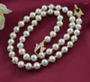 Chaînes Bijoux 8-9mm All-match Collier de chaîne de chandail de perles naturelles