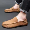 Chaussures habillées Véritable cuir hommes mocassins en cuir de vache chaussures décontractées pour homme doux printemps mocassins grande taille 3848 Tenis Masculinos R230227