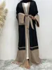 Vêtements ethniques musulman Abaya robe dubaï africain pour les femmes mode modeste ouvert Kimono es grande taille islamique 230227