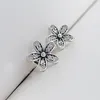 CZ Diamond Dazzling Daisies Orecchini a bottone in argento sterling 925 per Pandora Wedding Party Jewelry For Women Girlfriend Gift designer Orecchini a fiore con scatola originale