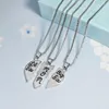 Colares pendentes 3 PCs/conjunto de coração Colar grande irmã Mã