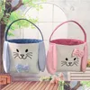 Other Festive Party Supplies Easter Bunny Tote Bucket Candy Eggs Bag Rabbit Basket Lovely Bow Festival Decoration For Child Gift D Dha2W