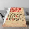 Strange Things Flannel Blanket Print Home Textiles Creative High Quality