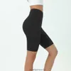 Designer Als Yoga Five Point Barbie Shorts Thin Tight Pitting Stretch Legings Kvinnor bär fitnesscykelbyxor