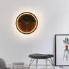 Applique murale Simple allée moderne salon de thé salon chambre personnalité créative horloge stylet lampes fer acrylique 36W