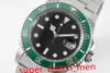 B Factory Men Watch 41mm Orologi Cal.3235 Movimento automatico Green Black Ceramic Date Men 904L Steel Power Reserve Sapphire Orologi da polso super luminosi