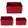 Storage Bags Felt Insert Bag Makeup Handbag Organizer Travel Inner Purse Portable Cosmetic Bags Storage Tote Y2302