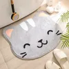 Tappeto Cartoon Cute Household Imitazione Cashmere Tappetino Giapponese Modellazione di animali Ingresso bagno Assorbente antiscivolo 230227