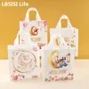 Gift Wrap LBSISI Life 12pcs EID Mubarak Non-woven Fabric Bags Candy Packaging Muslim Islamic Festival Party DIY Decoration Supplies 230227