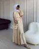 Vêtements ethniques Femmes musulmanes Robe longue Abaya Femme Kimo es Dames Arabe Couture À la mode 230227