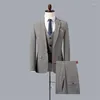 Men's Suits High Quality Man Clothing For Wedding Suit Men Fashion Casual Outwear Two-pack Of Pants Vest Jacket Drop