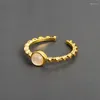 Bröllopsringar Jianery Trendy Opal for Women Men Boho Jewelry Finger grossist 2023