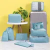 Storage Bags 9pcs Bag Clothes Quilt Blanket Set Shoes Partition Tidy Organizer Wardrobe Suitcase Pouch Packing Outdoortravel