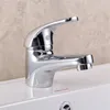 Robinets de lavabo de salle de bain maison classique en laiton massif finition chromée mitigeur d'eau de bassin de cuisine robinet UK12/38 argent