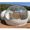Big Clear Top Outdoor Inflatable playhouse Bubble Tent House Campaign Dome With Bedroom And Toilet For Camping Transparent Hotel Glamping