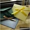 CAR DVR Gift Wrap 50pcs/Set Vintage Ribbon Kraft Blank Paper EnuLLes Wedding Invitation Envelope/Gift Envelope/12 Colors Drop Delivery Ho Dhjvg