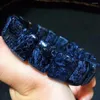 Strang Echter natürlicher blauer Pietersite aus Namibia, 17 mm, rechteckige Perlen, Armband, Reiki-Armreif, Kristallzertifikat