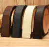 2023 Men Designers Belts Classic Fashion Casual Letter Smooth Buckle Womens Mens Leather Belt Width 3.8Cm With Orange Box