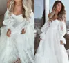 Nowoczesna sukienka ślubna Tiul Sweetheart Rleeves A-Line Pleat Boho Wedding Suknia wiejska suknia ślubna Vestido de Novia 2023