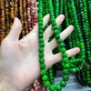 Chaînes 1 pcs/lot Vache Os Vert Corne Perle Bracelet Collier 108 Perles Hommes Et Femmes Rétro Style Ethnique Précieux Accessoires