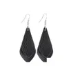 coche dvr Dangle Chandelier Leather Ear Ring Set Lágrima Pétalos Hoja Colgante Pendientes Mujer Chica Moda Elegante Gota Entrega Joyería Dhesr