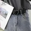 Belts Fashion Women PU Leather Belt Heart Female Cute Black Harajuku Belt Ladies Pants Party Dress Heart Belts For Jeans 149 Z0223