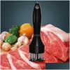 car dvr Meat Poultry Tools Tenderizer Tra Sharp Needle Stainless Steel Blades Kitchen Tool For Steak Pork Beef Fish Tenderness Cookware292 Dhpli