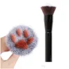 Make -upborstels schattige kat klauw gezicht borstel los poeder super zachte blush scping schoonheid make -up tools drop levering gezondheidsaccessoires dh6qg