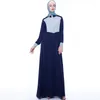 Etniska kläder Ramadan Eid muslimsk klänning grossist dubai mode hit färg abaya maxi kvinnlig full längd islamiska kläder wy209