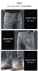 Men's Jeans Designer 2022 spring and summer new jeans smoke gray fashion brand embroidery men's elastic slim fit straight pants ZF9Q