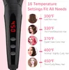 MiroPure Hair Straightener Brush, Ionic Anti-Scald Straightening Comb, Portable Frizz-Free Silky Electric Straightening Brush, Dual Voltage