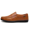 Vestido sapatos de couro genuíno sapatos homens casuais marca de luxo macia mocassins deslizamentos respiráveis ​​em sapatos de acionamento masculino Plus tamanho 3747 R230227