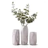 Vasi Stile nordico Vaso in ceramica di marmo semplice Decorazioni per la casa Inserto per interni Disposizione dei fiori Tavolo da pranzo Accessori geometrici