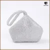 Evening Bags Soft Beaded Women Silver Black Gold Crystal Lady Wedding Bridalmaid Handbags Purse Bag s Day Clutches 230225