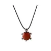 car dvr Pendant Necklaces Natural Red Carnelian Turtle Crystal Women Charka Healing Tortoise Jewelry Necklace 18 For Party In Gift Bags Drop Dhdwd