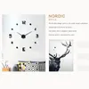 Horloges murales 2023 31-47 pouces Numéro DIY 3D Horloge Quartz Home Office Décoration Art Room Décor