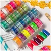 Nail Glitter Candy Color Powder Manicure Art Bright Powders Fluorescent Scintillator Nails Drop Delivery Health Beauty Salon Dhuay