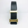 El cinturón de diseño clásico con hebilla dorada está disponible en cinco colores para viajes de moda, ancho esencial de 3,8 cm.