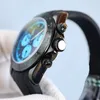 Watch Mens 시계 40mm 자동 기계식 이동 시계 비즈니스 고무 손목 시계 Montre de Luxe Watches for Men