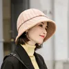 Boinas siloqin elegantes senhoras retrô hap 2023 outono winter feminino chapé de balde tendência novidade