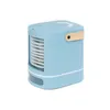 Portable Desktop Cooling Fan with 4 Wind Speed and LED Light Small Room Office Camping Personal Table Air Conditioner Fan