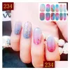 ملصقات شارات التصوير المجسم Starry Sky Series Glitter Nail Art Transfer Transfor