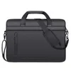 Briefcases Men's Thin For Men Handbags Waterproof Large Capacity Briefcase Shoulder Strap Laptop 156 Inch Black CrossbodyBag 230227