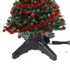 Christmas Decorations EU Plug 40/50cm Tree Electric Rotating Base Stand Xmas Bottom Support Holder Decoration Parts Drop Ship