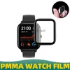 PMMA Protective Flexible Film PMMA Curved Edge Soft Clear Watch Screen Protective Film för Huawei GT2 Watch3 GT3Pro Band7 B6 Fit Mini