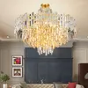 Pendant Lamps Modern Luxury Crystal Chandelier Lighting Fixture Contemporary Chandeliers Lamp Hanging Light For Home Restaurant Decor