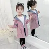 Jas 2023 lente en herfst voor kinderen meisjes Koreaanse stijl modieuze mooie losse windjack trend