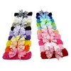 A59 fascia per bambini stampata fiocco a coda di rondine con copricapo per neonato fascia lavorata a maglia 20 colori